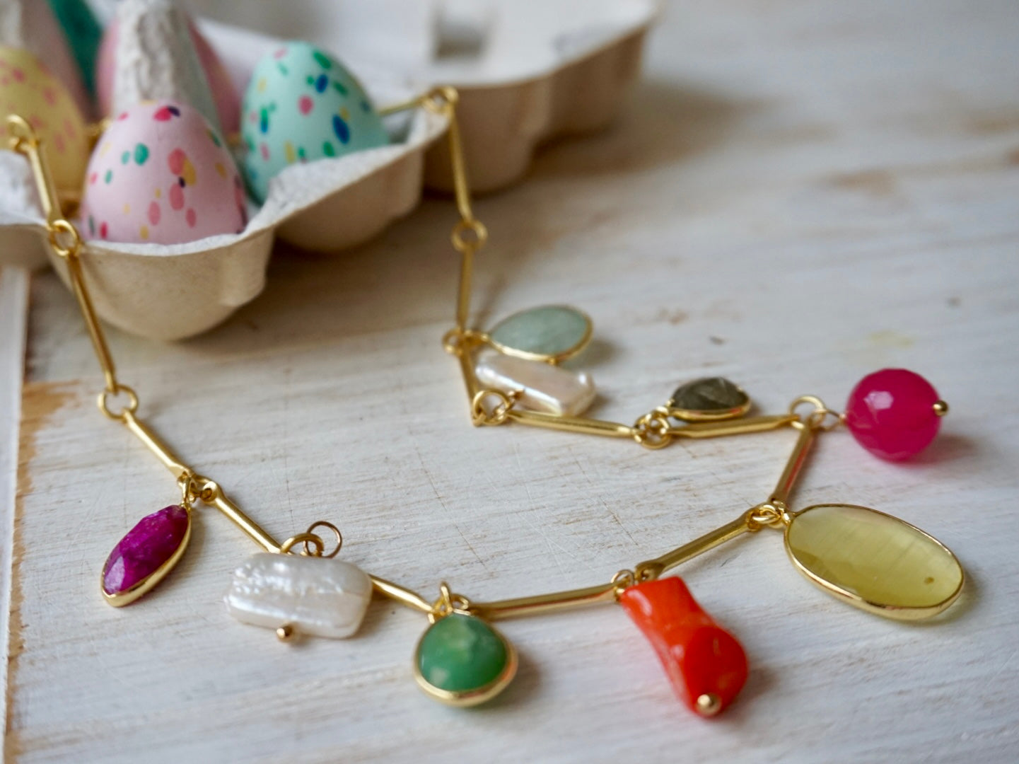 Oro + Pietre Multicolor