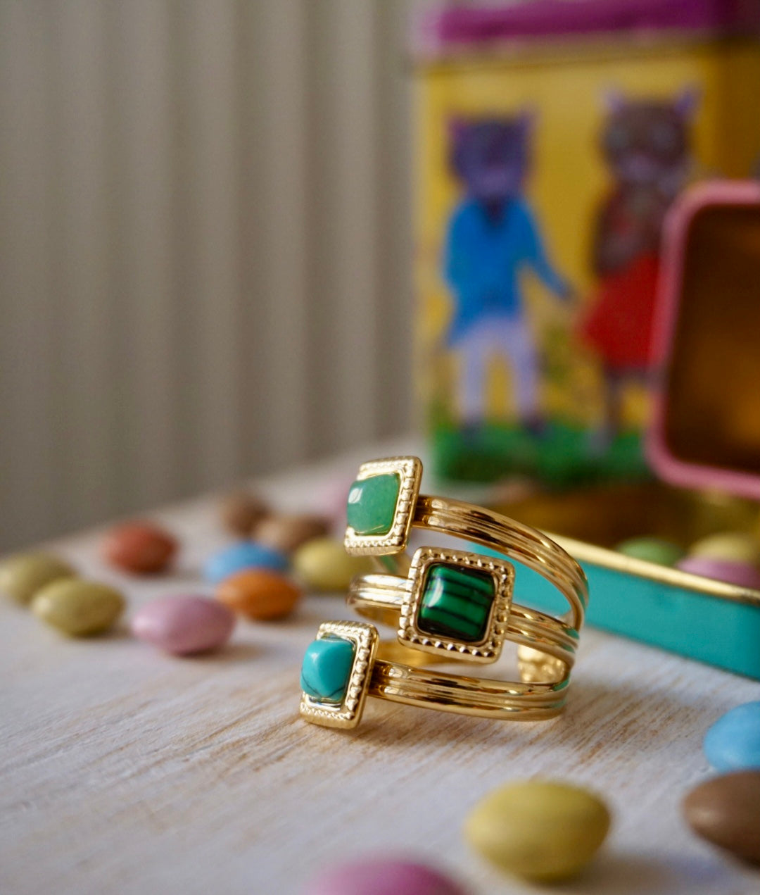 Agata Verde + Malachite + Amazzonite