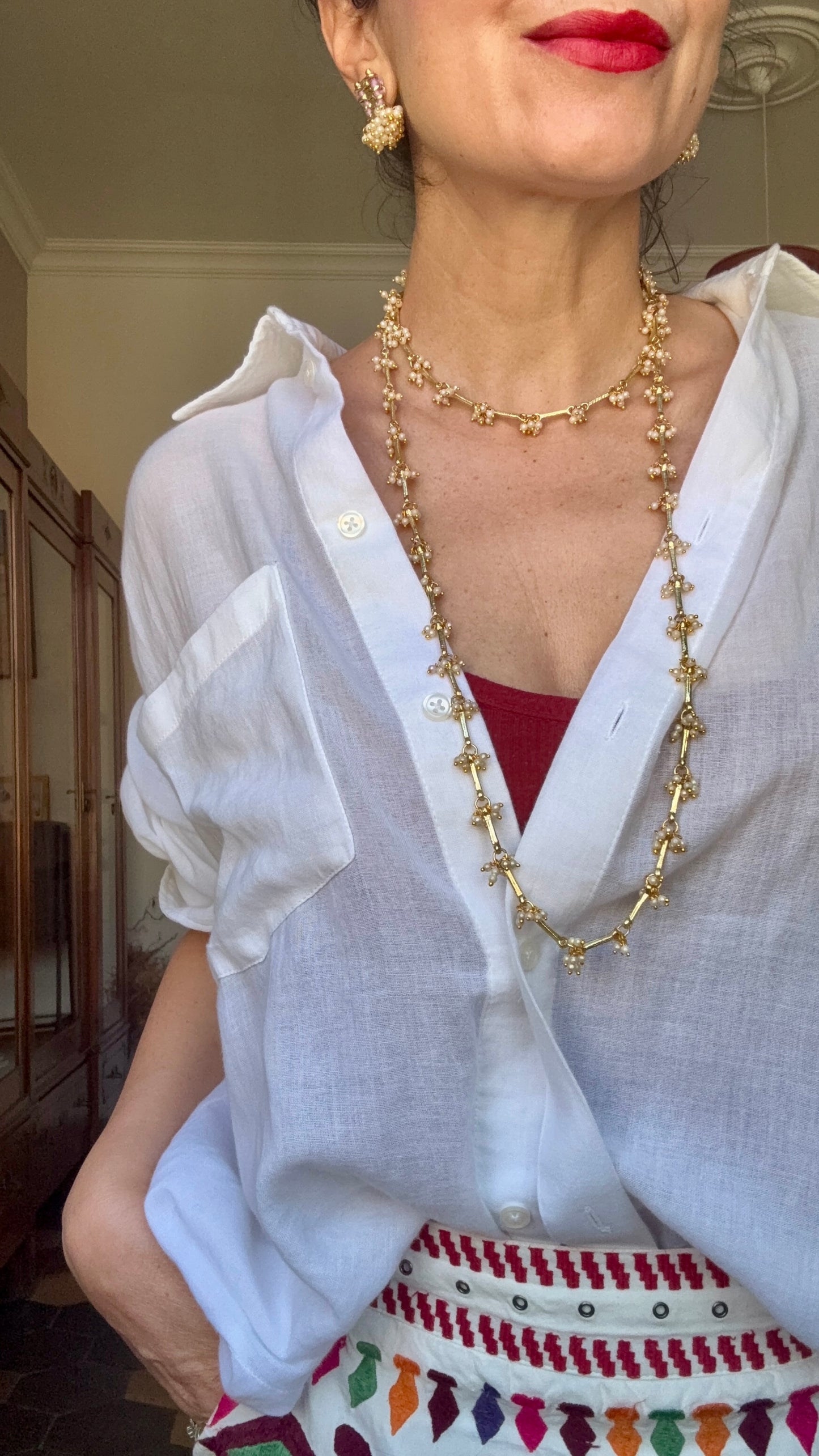 Collana Oro + Perline