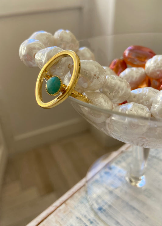 Oro + Amazzonite