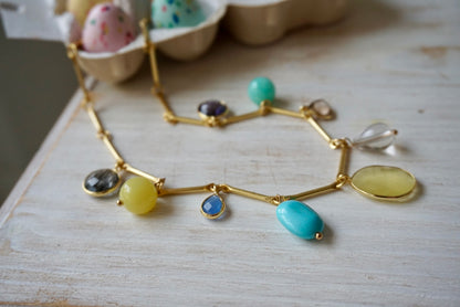 Oro + Pietre Multicolor