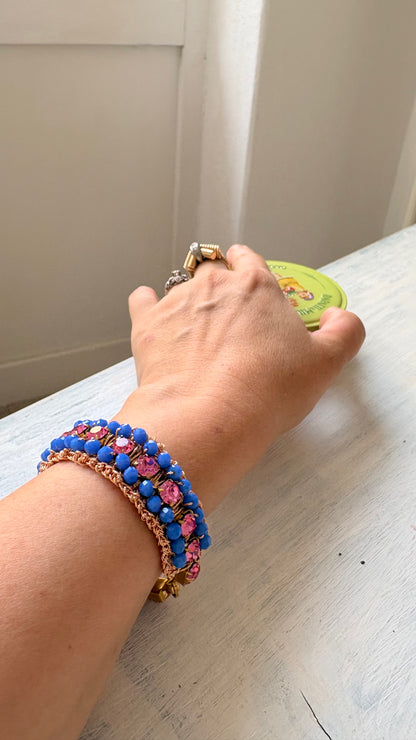 Bracciale Smeraldo e Lampone