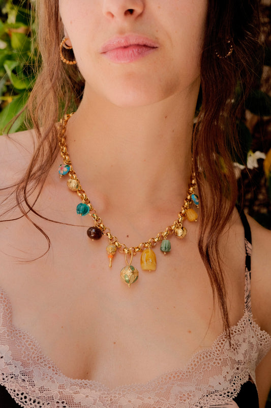 Oro + Pietre Multicolor