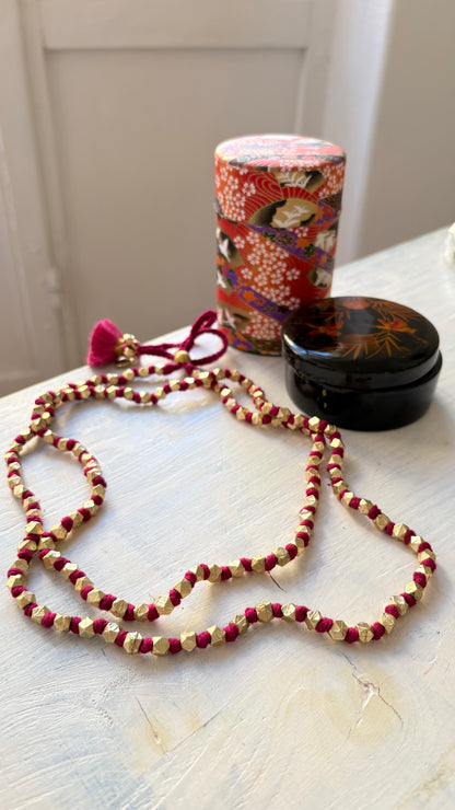 Collana Oro + Magenta