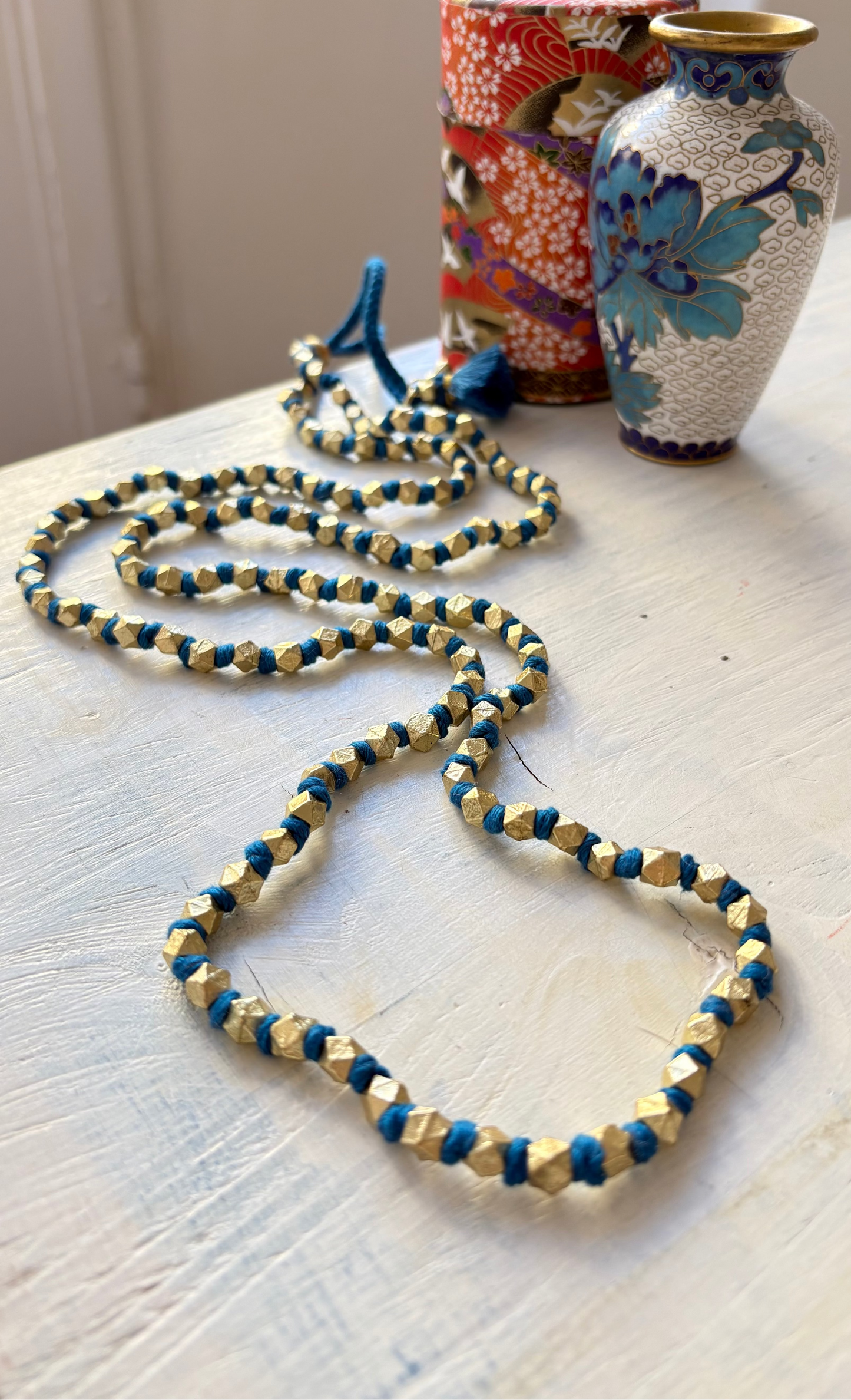 Collana Oro + Celeste