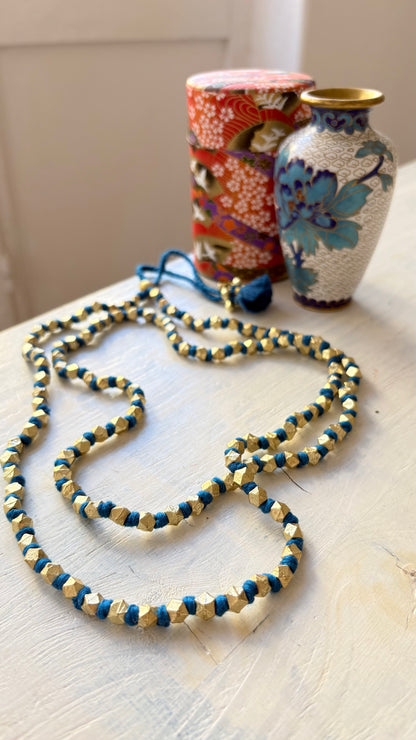 Collana Oro + Celeste