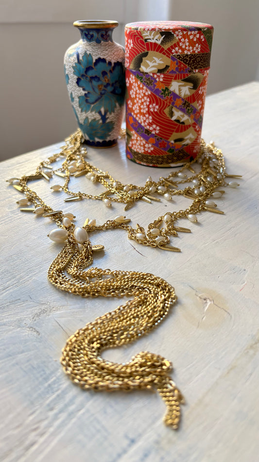 Collana Oro + Perle