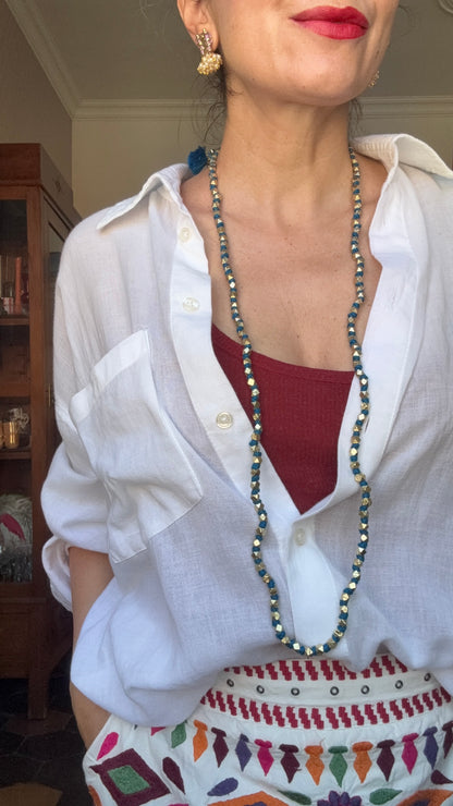 Collana Oro + Celeste