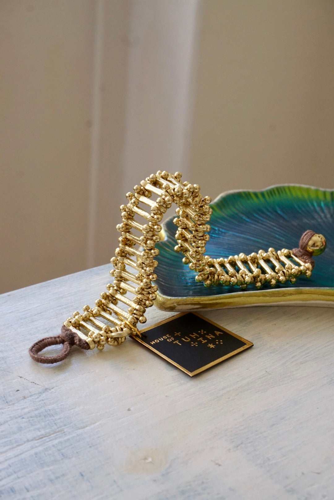 Bracciale Oro + Marrone