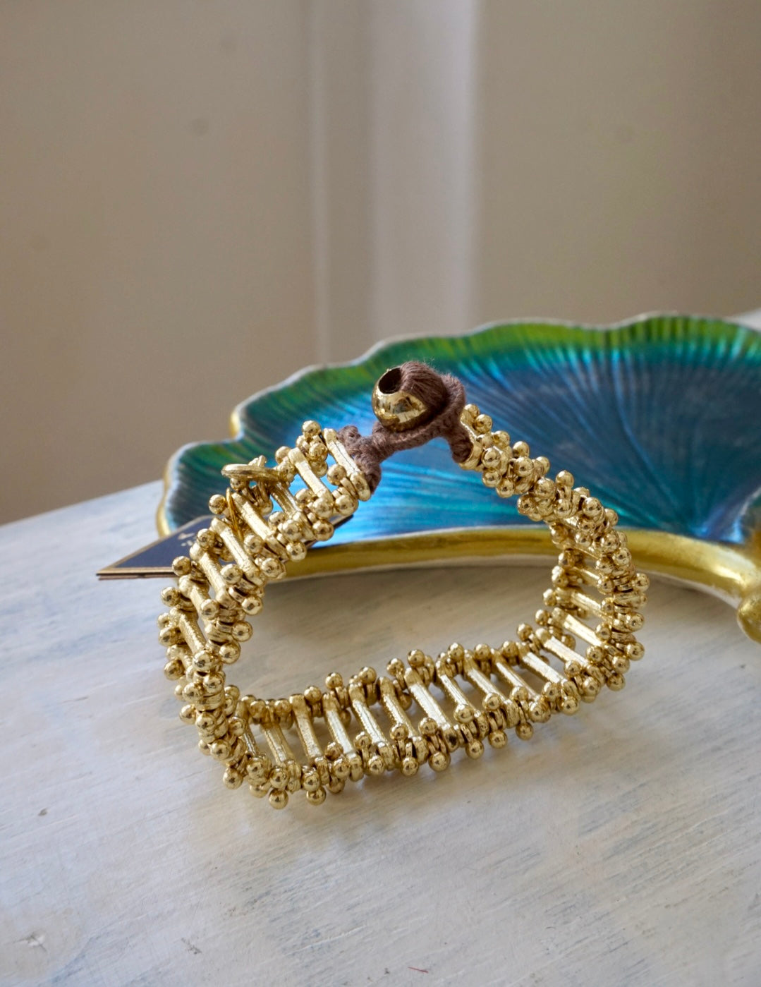 Bracciale Oro + Marrone