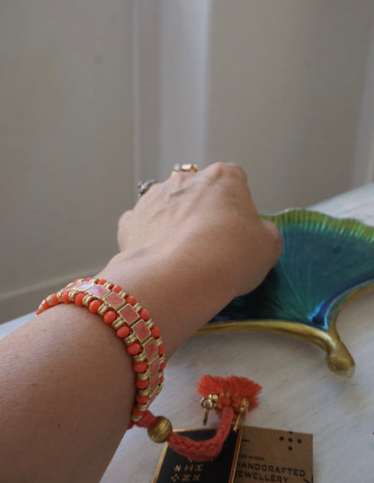 Bracciale Oro + Corallo