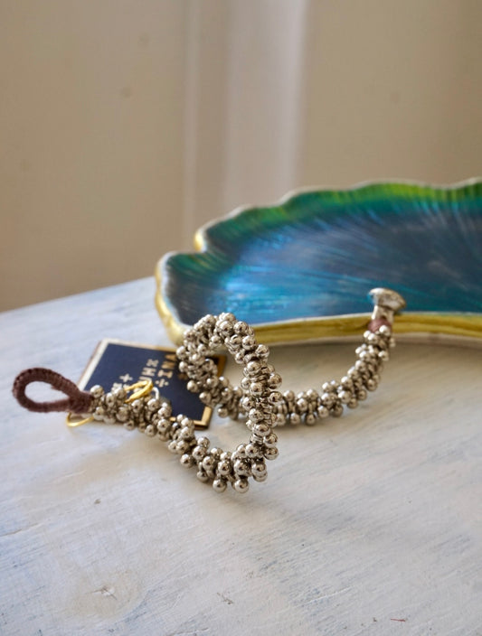 Bracciale Argento + Marrone
