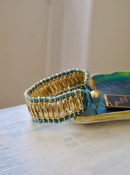 Bracciale Oro + Azzurro