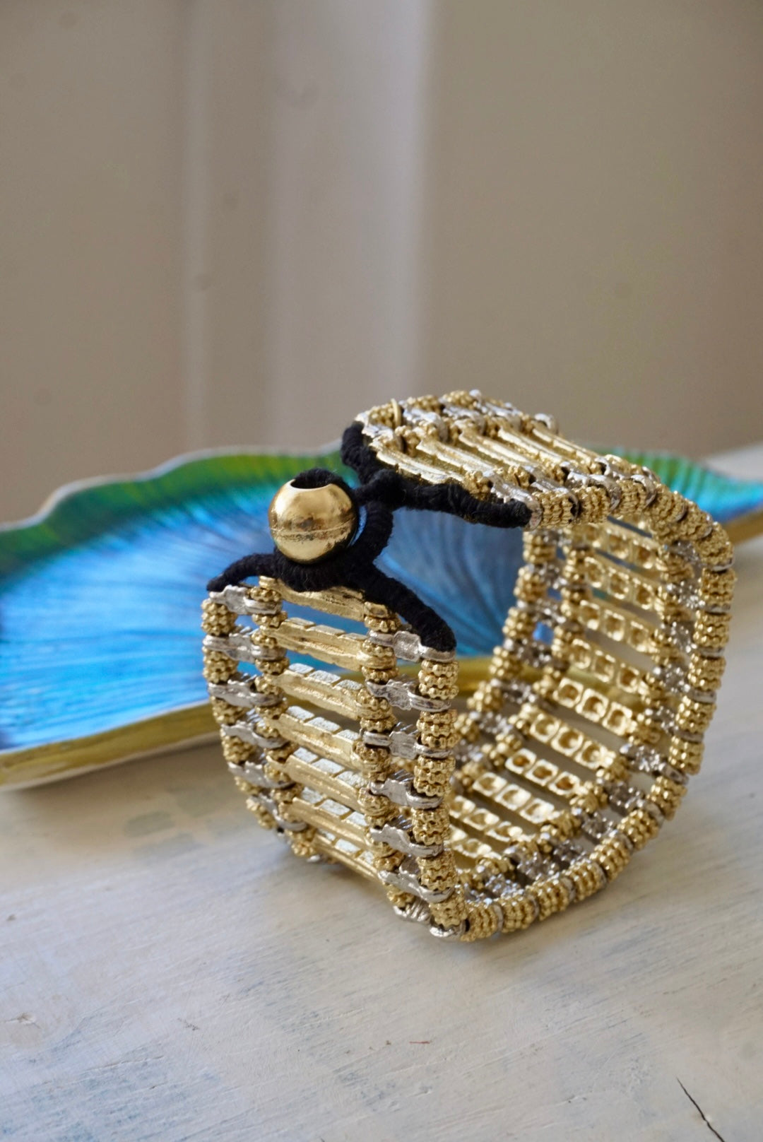 Bracciale Oro e Argento + Nero