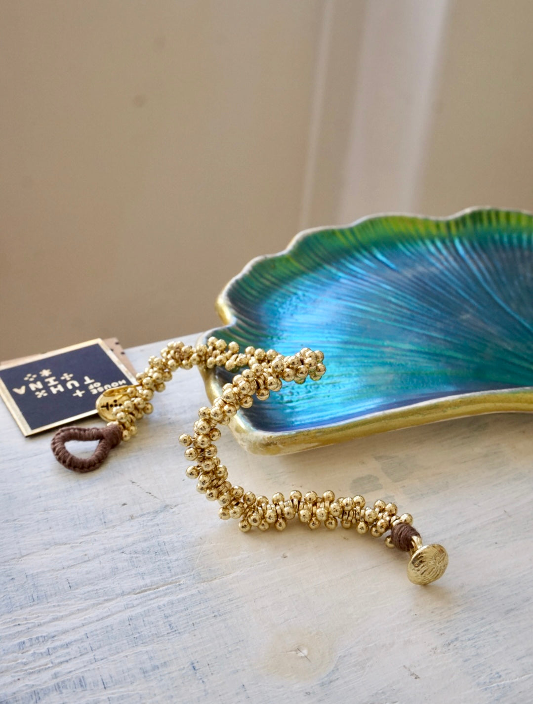 Bracciale Oro + Marrone