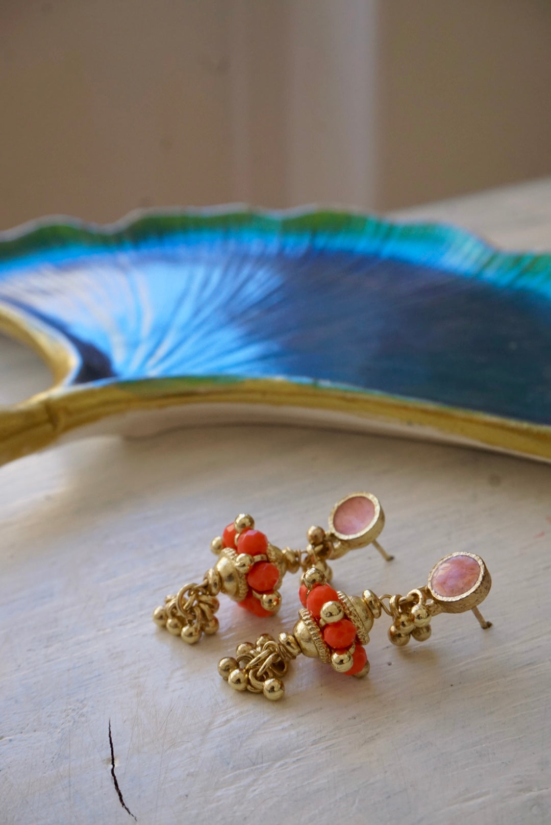 Orecchini Oro + Corallo